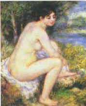 Pierre Renoir  Female Nude in a Landscape France oil painting art